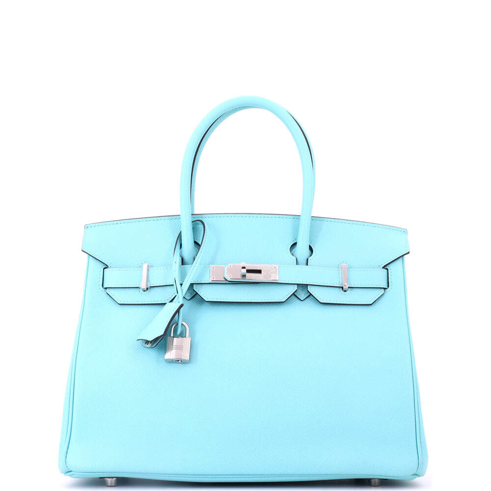 Hermes Birkin 30 Blue Epsom with Palladium Hardware